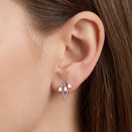 Maiglöckchen Ohrstecker 925 Silber